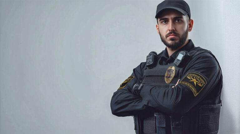 Uniformed security officer